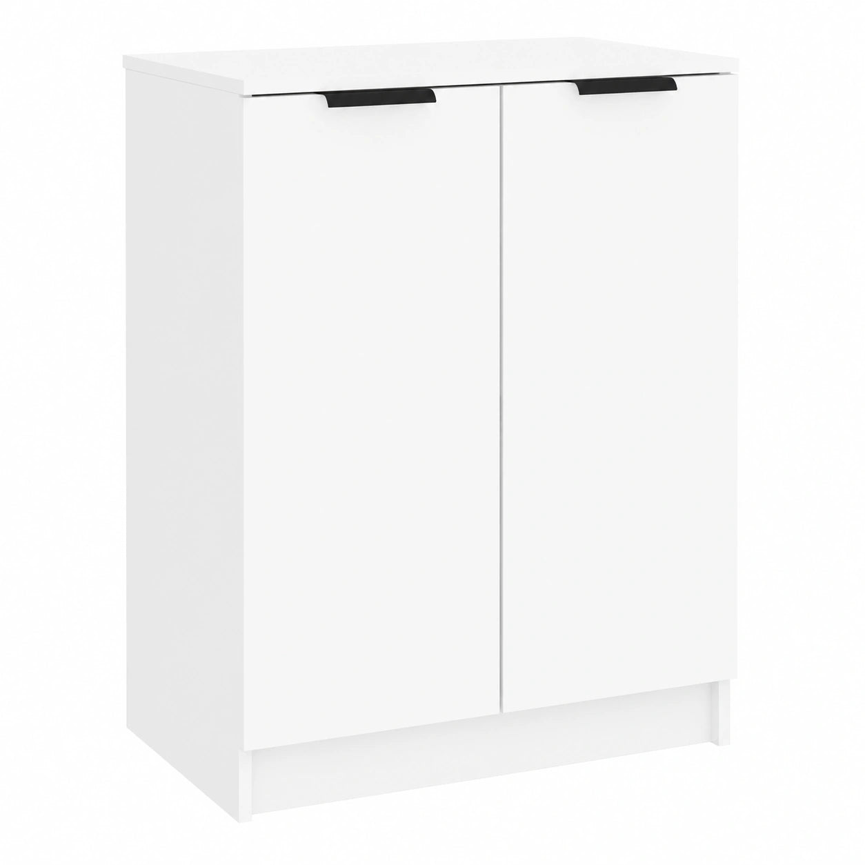 Moderner Schuhschrank aus Holzwerkstoff, Weiß, 59x35x70 cm
