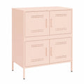 Industrie-Stil Sideboard Rosa, Mehrzweckschrank mit Metallgestell, 68x39x79 cm, für Wohnzimmer, Schlafzimmer oder Küche