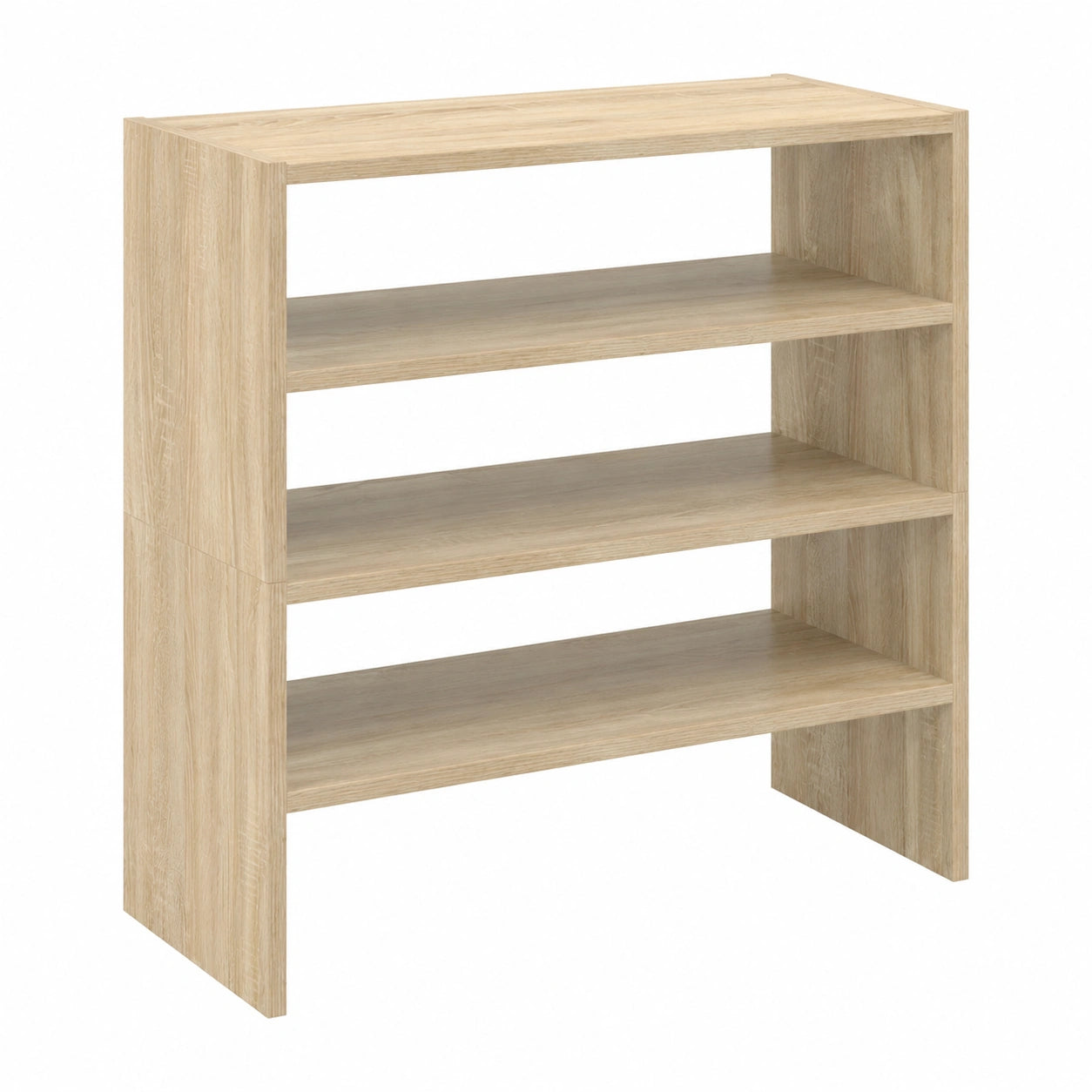 Stapelbare Schuhregale aus Sonoma-Eiche 60x30x30,5 cm - 2er Set