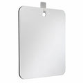 Kompakter Duschspiegel für beschlagfreies Rasieren, rahmenlos, ideal für Reisen und Camping, 17x13cm