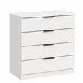 Skandinavische Kommode Kopenhagen 74x80x35 cm Weiß – Stijlvolle Aufbewahrung für Wohn- und Schlafzimmer