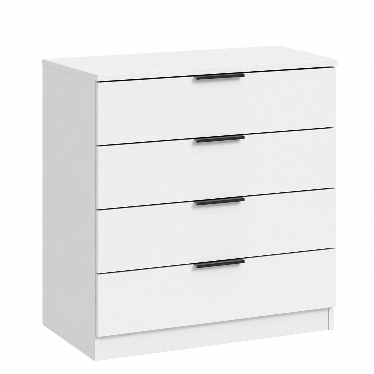 Skandinavische Kommode Kopenhagen 74x80x35 cm Weiß – Stijlvolle Aufbewahrung für Wohn- und Schlafzimmer