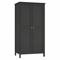 Moderner Kleiderschrank für Schlafzimmer in Kaffeefarbe, 89x195x50 cm, skandinavisches Design