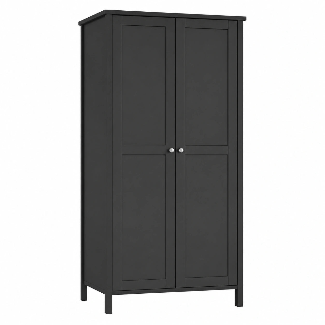 Moderner Kleiderschrank für Schlafzimmer in Kaffeefarbe, 89x195x50 cm, skandinavisches Design