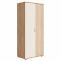 Vielseitiger Schuhschrank in Eiche Sonoma/Weiß - Höhenverstellbare Einlegeböden, 70x176x35 cm