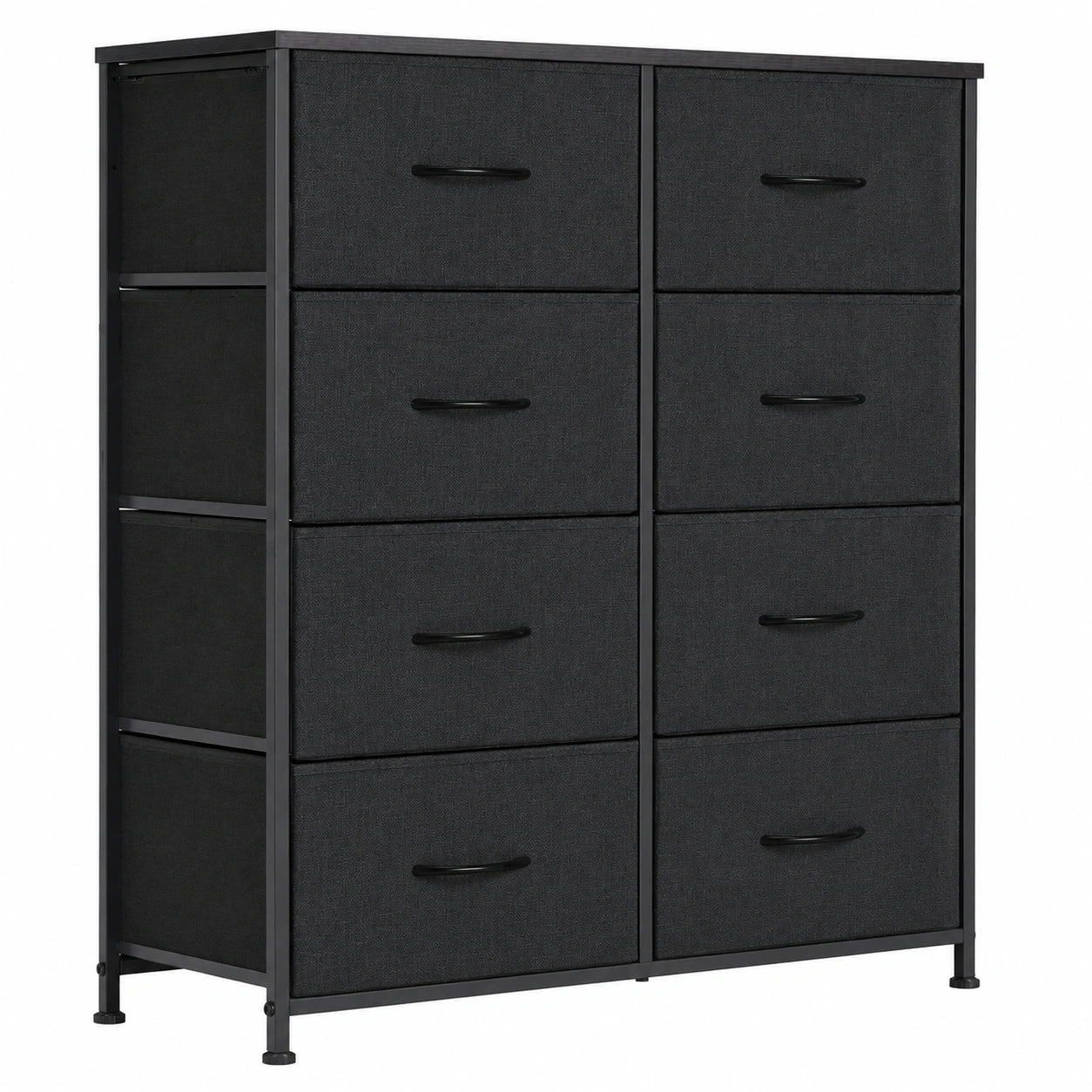 DUMOS Hoher Kleiderschrank mit Stoffschubladen für Kinderzimmer und Schlafzimmer